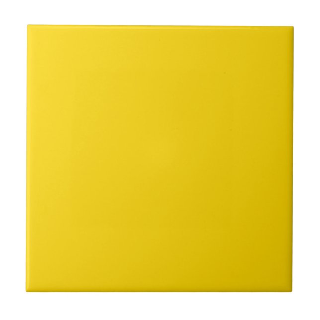 Azulejo Cerámico Amarillo de Autobús Escolar (Frente)