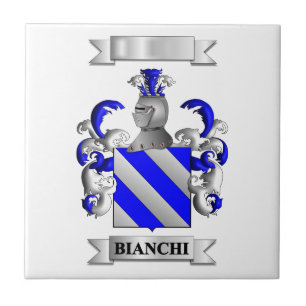 Azulejo Cerámico Apellido Italiano Bianchi y Escud