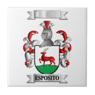 Azulejo Cerámico Apellido Italiano Esposito y Escu