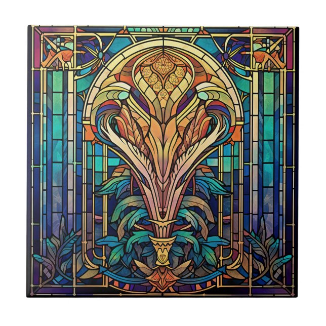 Azulejo Cerámico Art Déco (Frente)