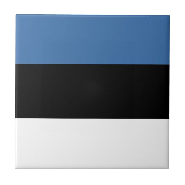 Azulejo Cerámico Bandera de Estonia (Frente)