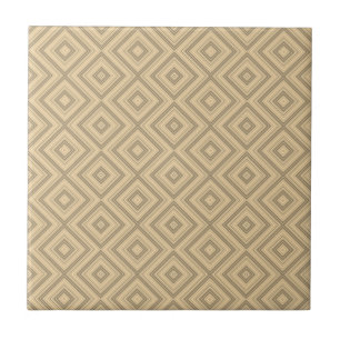 Azulejo Cerámico Beige Marrón Rayado