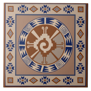 Azulejo Cerámico Celestial Hunab Ku Maya