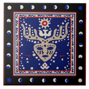 Azulejo Cerámico Chamán Celestial Vikingo