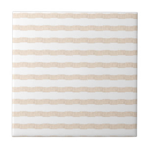 Azulejo Cerámico Clásico Moderno Beige con Raya