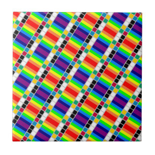 Azulejo Cerámico Colores Coloridos Cuadrado