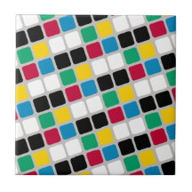 Azulejo Cerámico Colores Coloridos Cuadrado 