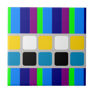Azulejo Cerámico Colores Coloridos Raya