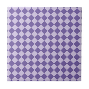 Azulejo Cerámico con Patrón de Diamante de Cuadros