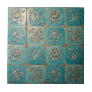 Azulejo Cerámico con Patrón en Relieve de Chinoise