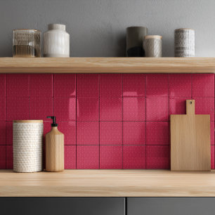 Azulejo Cerámico con Patrón Isométrico Minimalista