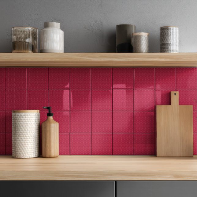 Azulejo Cerámico con Patrón Isométrico Minimalista (Subido por el creador)