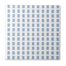 Azulejo Cerámico Cuadrado de Raya Azul y Blanco