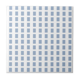 Azulejo Cerámico Cuadrado de Raya Azul y Blanco