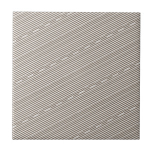 Azulejo Cerámico Cuadrado de Raya Marrón y Blanco