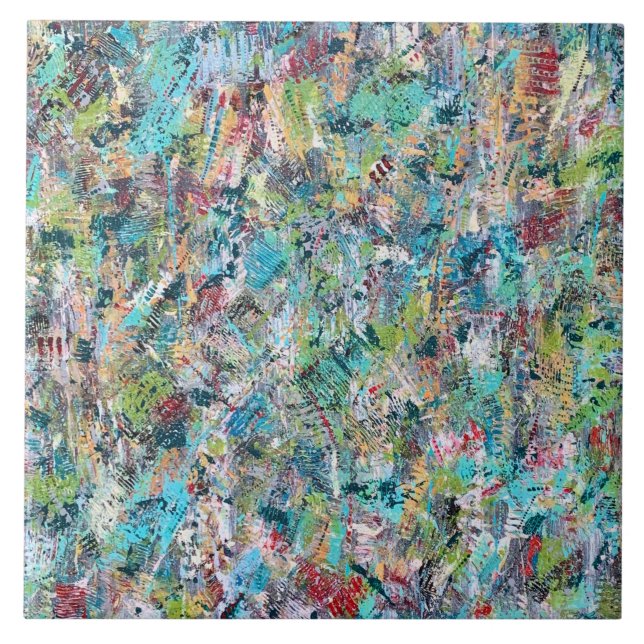 Azulejo Cerámico de 6 x 6 Blue Meadow (Frente)