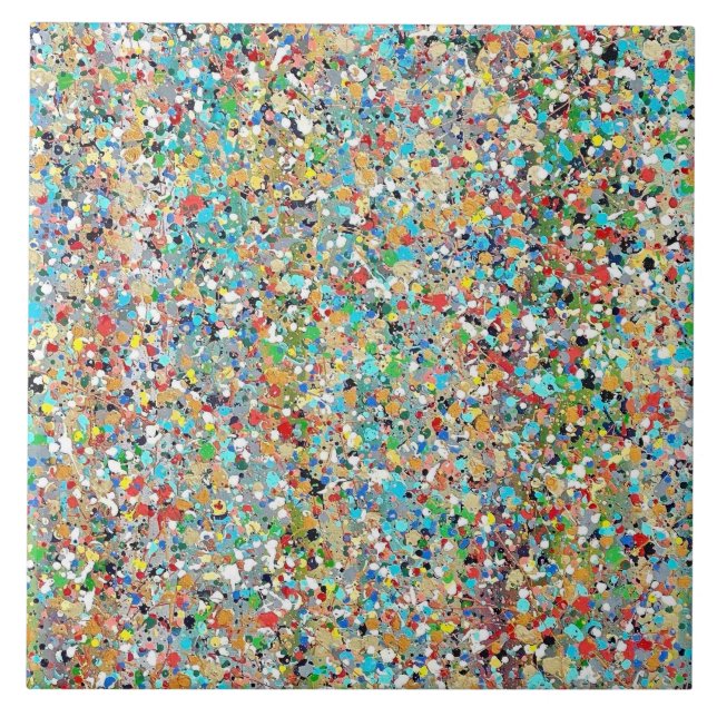 Azulejo Cerámico de 6 x 6 de Confetti (Frente)