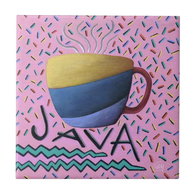 Azulejo Cerámico de Café Java (Frente)