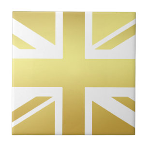 Azulejo cerámico de la bandera británica Union Jac