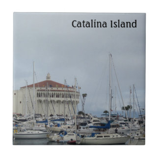 AZULEJO CERÁMICO DE LA ISLA CATALINA ANOCHECER EN