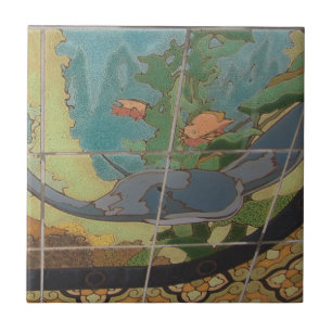 AZULEJO CERÁMICO DE LA ISLA CATALINA JINETES DE AG