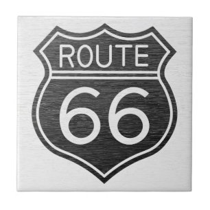 Azulejo Cerámico de la Ruta 66 Vintage