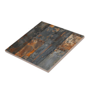 Azulejo Cerámico de Metal Oxidado
