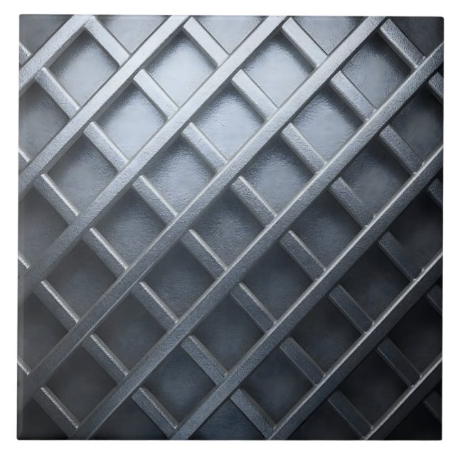 Azulejo Cerámico de Metal Relevado (Frente)