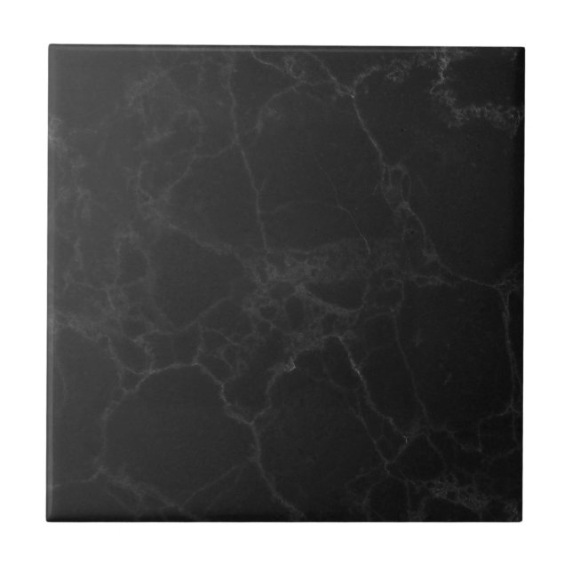 Azulejo Cerámico de Textura de Mármol Negro de 10, (Frente)