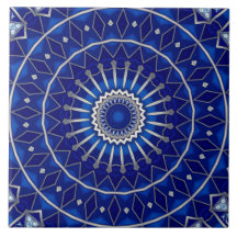 Azulejo Cerámico Decorativo Azul