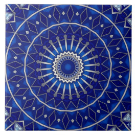 Azulejo Cerámico Decorativo Azul