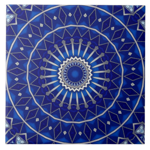 Azulejo Cerámico Decorativo Azul