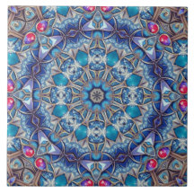 Azulejo Cerámico Decorativo Azul