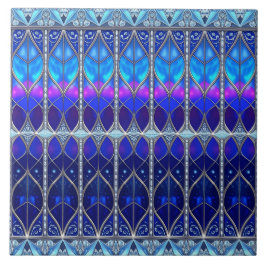 Azulejo Cerámico Decorativo Azul