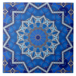 Azulejo Cerámico Decorativo Azul