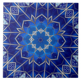 Azulejo Cerámico Decorativo Azul