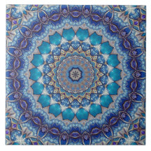 Azulejo Cerámico Decorativo Azul