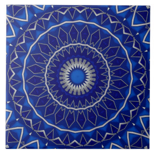 Azulejo Cerámico Decorativo Azul