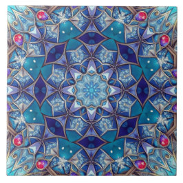 Azulejo Cerámico Decorativo Azul