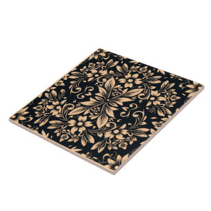 Azulejo Cerámico Decorativo de Damasco Elegancia d