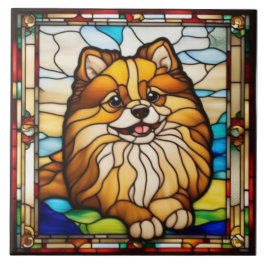 Azulejo Cerámico Decorativo de Pomerania Adorable
