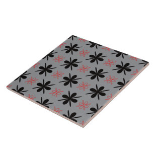 Azulejo Cerámico Decorativo Floral Retro Moderno