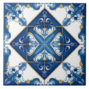 Azulejo Cerámico Decorativo Mediterráneo Español A