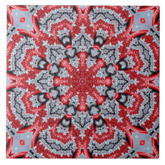 Azulejo Cerámico Decorativo Rojo