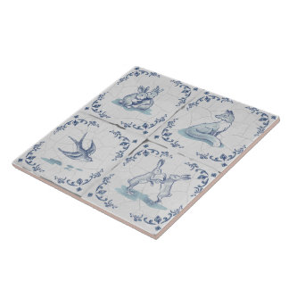 Azulejo Cerámico Delft Salvamanteles Animales del