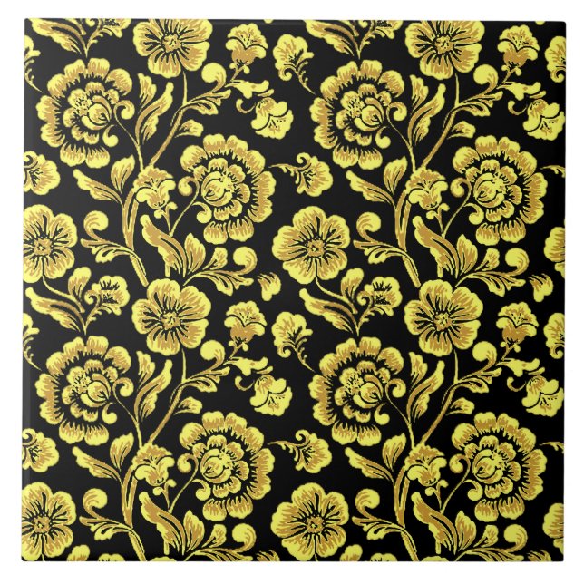 Azulejo Cerámico Floral (Frente)