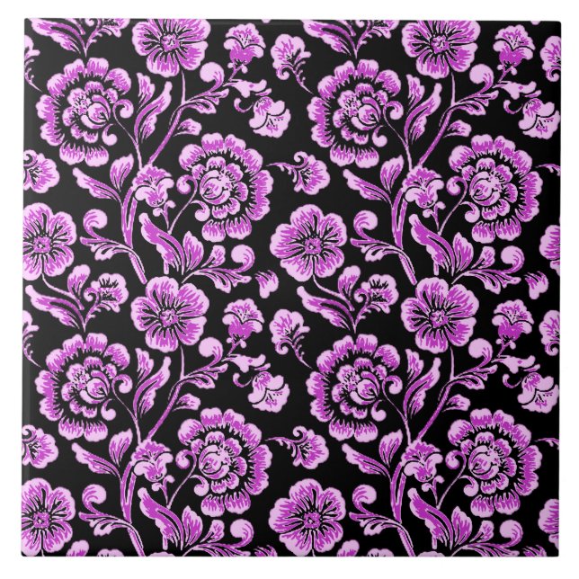 Azulejo Cerámico Floral (Frente)