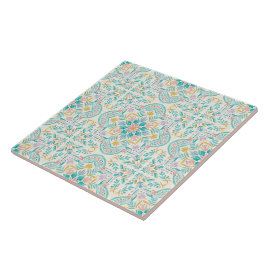 Azulejo Cerámico Floral Boho