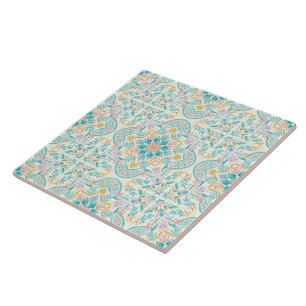 Azulejo Cerámico Floral Boho