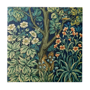 Azulejo Cerámico Floral de Fauna y Bosque de Willi